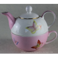 Porcelain Coffee Pot with Cup Set China Factory